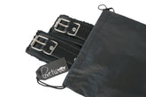 Lovetwoo Leather Fur Lined Handcuffs With Chain